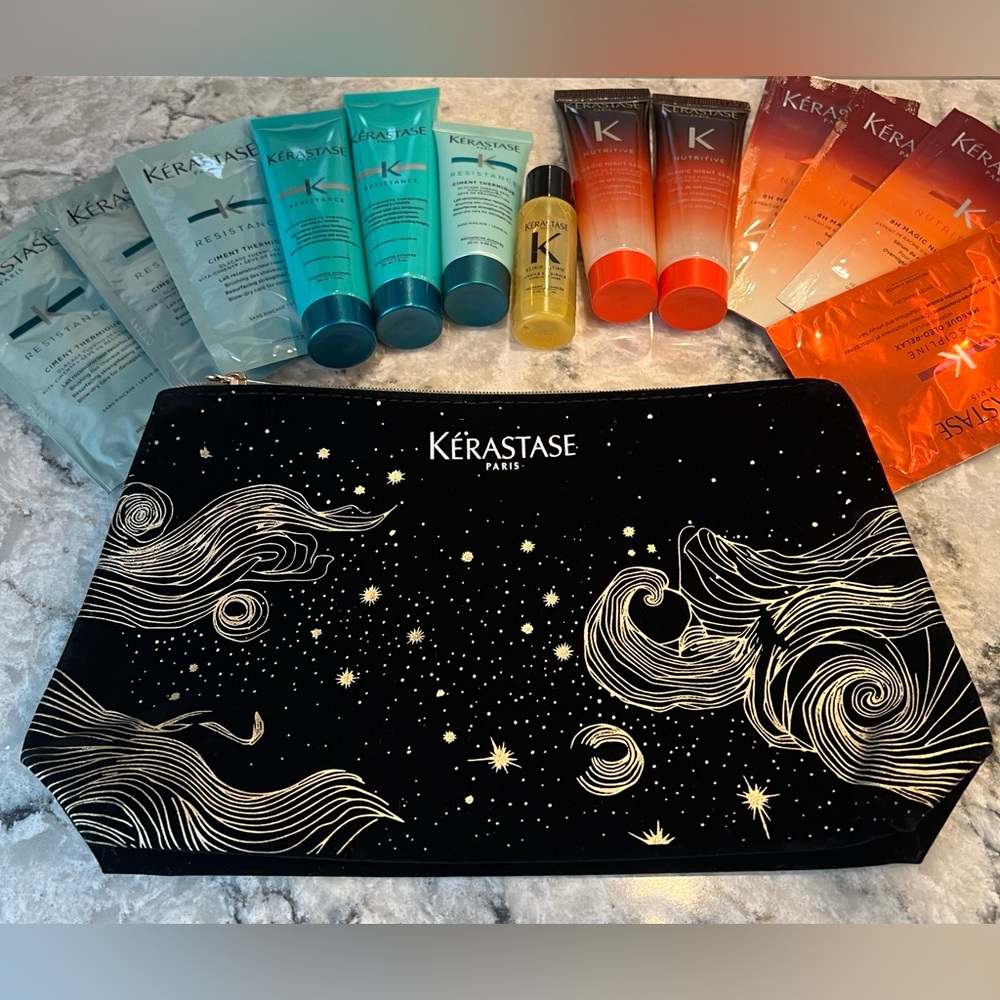 Bundle of Kérastase bag and 14 Kérastase products!